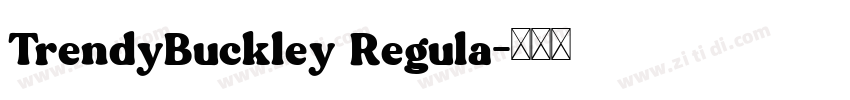 TrendyBuckley Regula字体转换